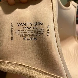 Vanity Fair Bra